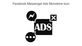 Facebook Messenger Ads Monotone Icon In Powerpoint Pptx Png And Editable Eps Format