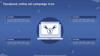 Facebook Online Ad Campaign Icon