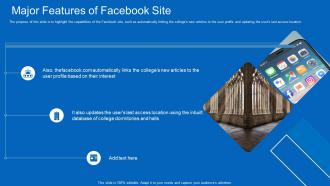 Facebook original major features of facebook site