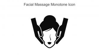 Facial Massage Monotone Icon In Powerpoint Pptx Png And Editable Eps Format
