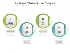 Facilitated diffusion active transport ppt powerpoint presentation professional layout ideas cpb