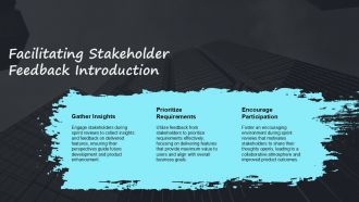 Facilitating Stakeholder Feedback Sprint Reviews PPT Summary AT Good Unique