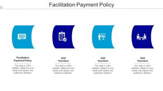 Facilitation Payment Policy Ppt Powerpoint Presentation Infographic Cpb