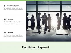 Facilitation payment ppt powerpoint presentation pictures example cpb