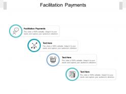 Facilitation payments ppt powerpoint presentation infographics demonstration cpb