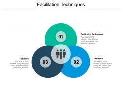 Facilitation techniques ppt powerpoint presentation show example cpb