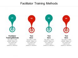 Facilitator training methods ppt powerpoint presentation inspiration graphics design cpb