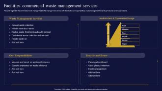 Facilities Management And Maintenance Company Facilities Commercial Waste Management Services