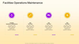 Facilities Operations Maintenance In Powerpoint And Google Slides Cpb