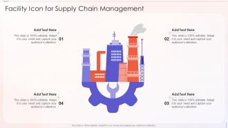 Facility Icon For Supply Chain Management