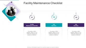 Facility Maintenance Checklist In Powerpoint And Google Slides Cpb