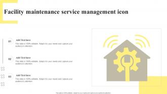 Facility Maintenance Service Management Icon