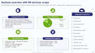 Facility Management Company Profile Business Overview With Fm Services Scope