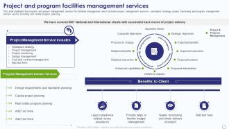 Facility Management Company Profile Project And Program Facilities Management Services