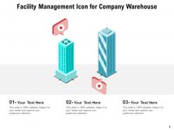 Facility Management Icon Enterprise Manufacturing Gear Warehouse Services