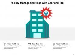 Facility Management Icon Enterprise Manufacturing Gear Warehouse Services