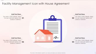 Facility Management Icon With House Agreement