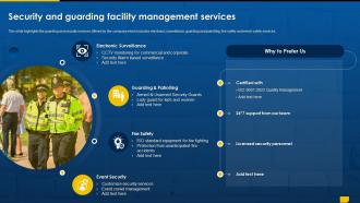 Facility Management Outsourcing Security And Guarding Facility Management Services