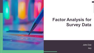 Factor Analysis For Survey Data PPT Summary AT
