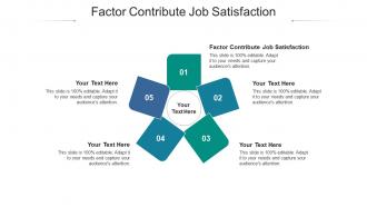 Factor contribute job satisfaction ppt powerpoint presentation infographic template cpb