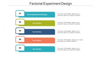 Factorial experiment design ppt powerpoint presentation infographics example cpb