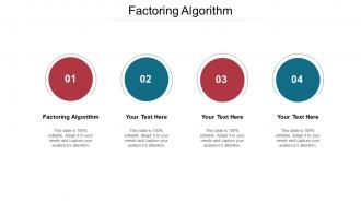 Factoring algorithm ppt powerpoint presentation professional icon cpb