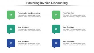 Factoring invoice discounting ppt powerpoint presentation infographics cpb