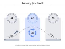 Factoring line credit ppt powerpoint presentation summary templates