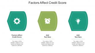 Factors Affect Credit Score Ppt Powerpoint Presentation Show Icon Cpb