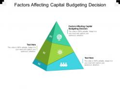 Factors affecting capital budgeting decision ppt powerpoint presentation infographic template designs cpb
