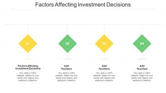Factors Affecting Investment Decisions In Powerpoint And Google Slides Cpb