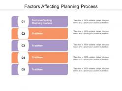 Factors affecting planning process ppt powerpoint presentation outline example cpb