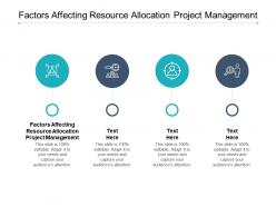 Factors affecting resource allocation project management ppt powerpoint presentation cpb