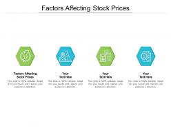Factors affecting stock prices ppt powerpoint presentation infographics icons cpb