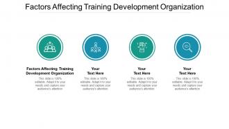 Factors affecting training development organization ppt powerpoint presentation cpb