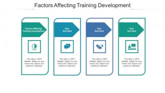 Factors affecting training development ppt powerpoint presentation file outfit cpb