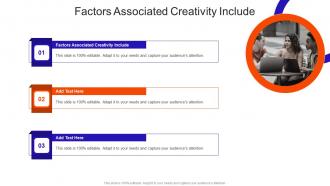 Factors Associated Creativity Include In Powerpoint And Google Slides Cpb