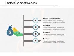 Factors competitiveness ppt powerpoint presentation model diagrams cpb