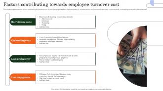 Factors Contributing Towards Employee Turnover Cost