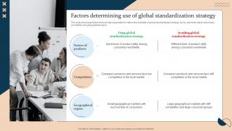 Factors Determining Use Global Standardization Strategic Guide For International Market Expansion