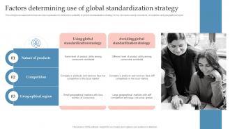 Factors Determining Use Of Global Standardization Global Expansion Strategy To Enter Into Foreign Market