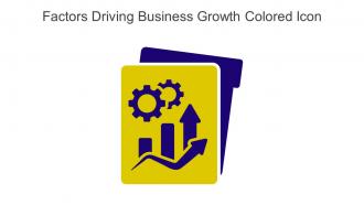 Factors Driving Business Growth Colored Icon In Powerpoint Pptx Png And Editable Eps Format