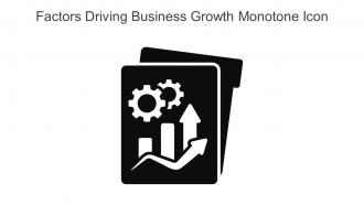 Factors Driving Business Growth Monotone Icon In Powerpoint Pptx Png And Editable Eps Format
