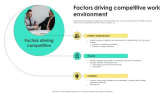 Factors Driving Competitive Work Environment