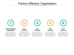Factors effective organization ppt powerpoint presentation infographics example topics cpb