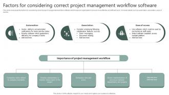 Factors For Considering Correct Project Management Workflow Software