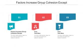 Factors increase group cohesion except ppt powerpoint presentation styles good cpb