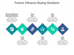Factors influence buying decisions ppt powerpoint presentation file design ideas cpb