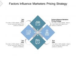 Factors influence marketers pricing strategy ppt powerpoint presentation model examples cpb