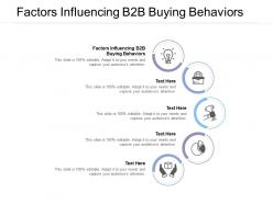 Factors influencing b2b buying behaviors ppt powerpoint presentation layouts outline cpb